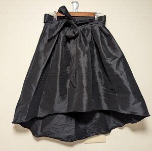 Marina Black High Low Skirt Tie Waist Formal Party Size S USA